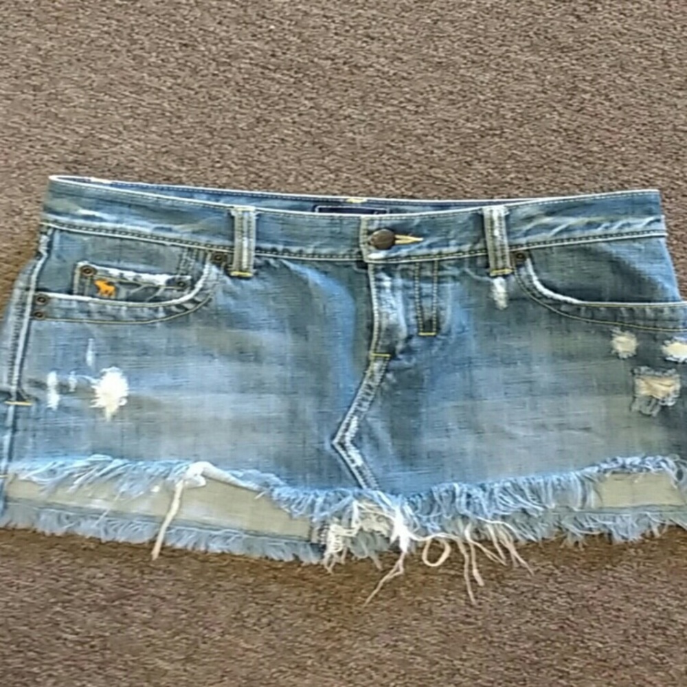 Mini Abercrombie jean skirt size 0